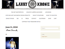 Tablet Screenshot of larrykrone.com